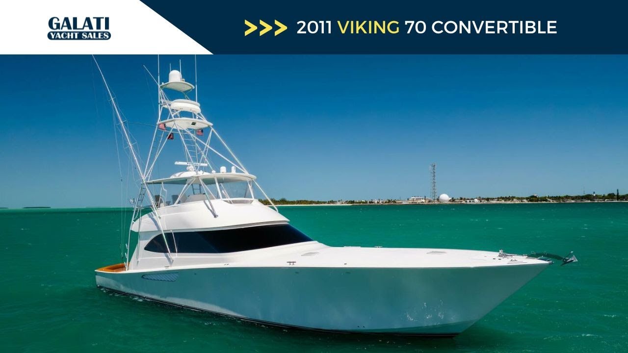 2011 Viking 70 Convertible For Sale – Upgraded Sportfish Yacht w/ Seakeeper & MTUs
