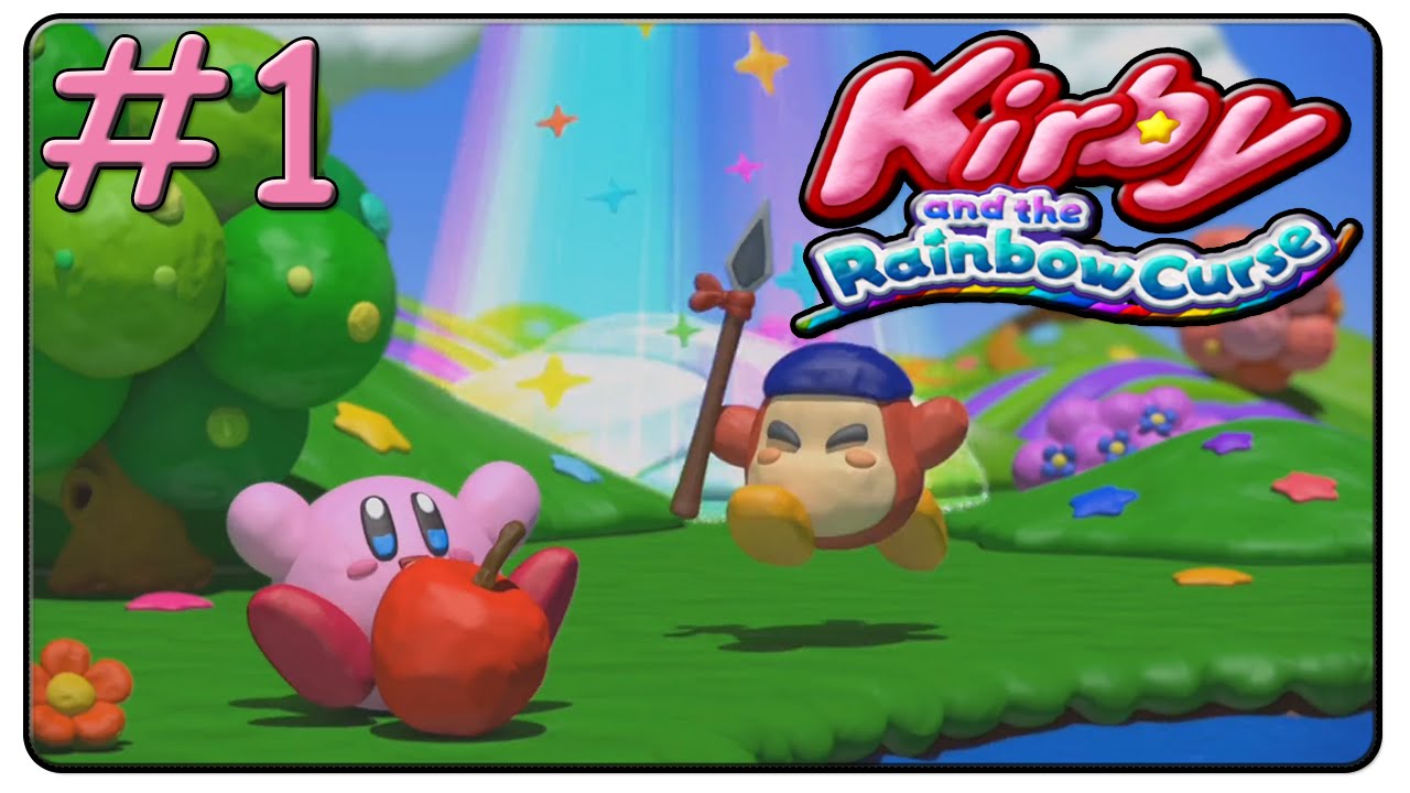 Kirby and the Rainbow Curse 100% Walkthrough Part 1 (World 1-1 + 1-2)
