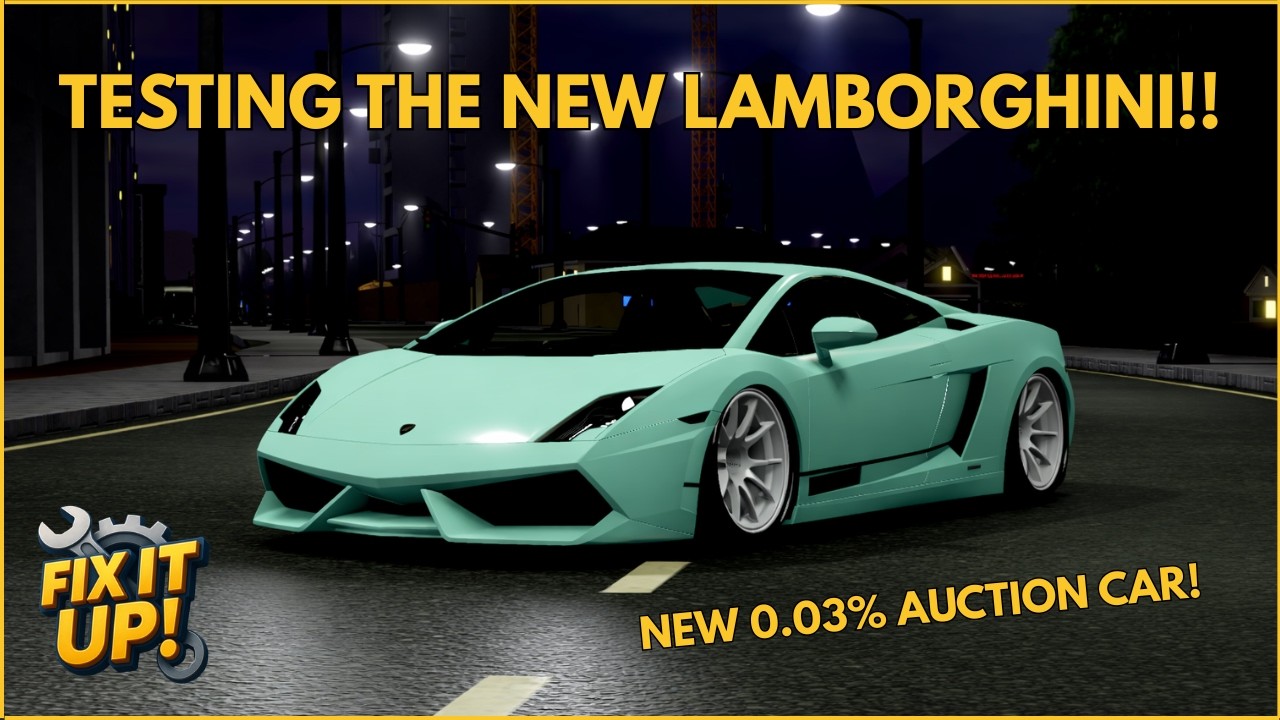 Trying Out The New Lambo In Fix It Up!!