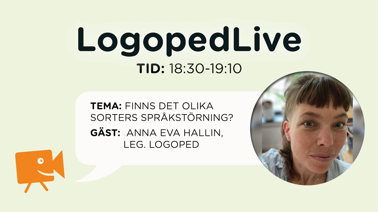 Finns det olika sorters språkstörning? - LogopedLive 29 maj 2023