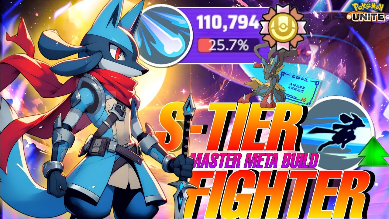 THIS INSANE EXTREME RUSH META BUILD OF LUCARIO MADE LUCARIO THE S-TIER FIGHTER!!!🔥 | Pokemon Unite