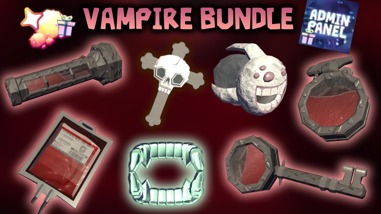 DOORS : Vampire Bundle Showcase + 3 other skins + Gifting Admin Panel [ROBLOX]