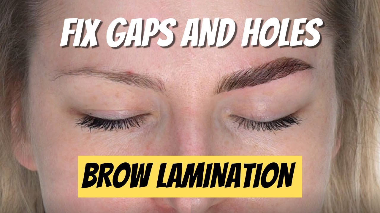 [THUYA & BRONSUN] Eyebrow Lamination Step by Step | Brows with Gaps & Holes