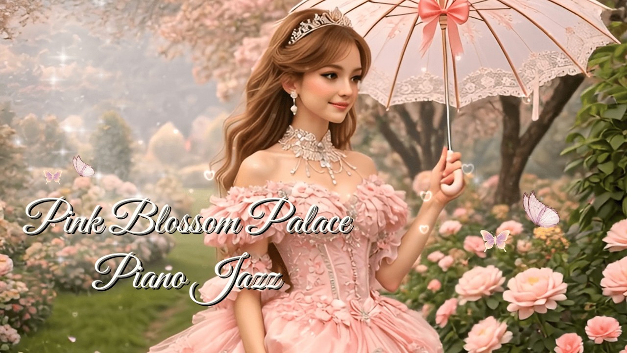 Pink Blossom Palace Piano Jazz | Elegant & Bright Spring Music