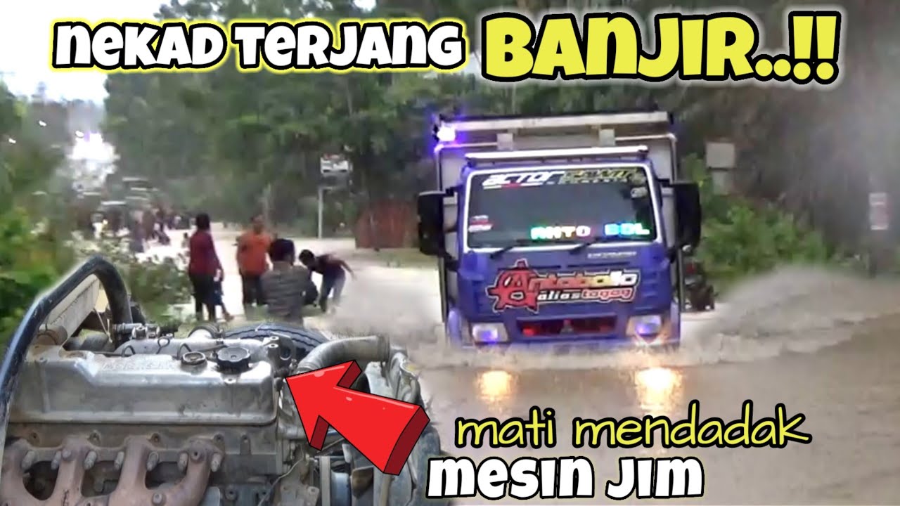 NEKAD TERJANG BANJIR‼️SAMPAI ADA  YG JIM MESIN.. || BANJIR INHU RIAU