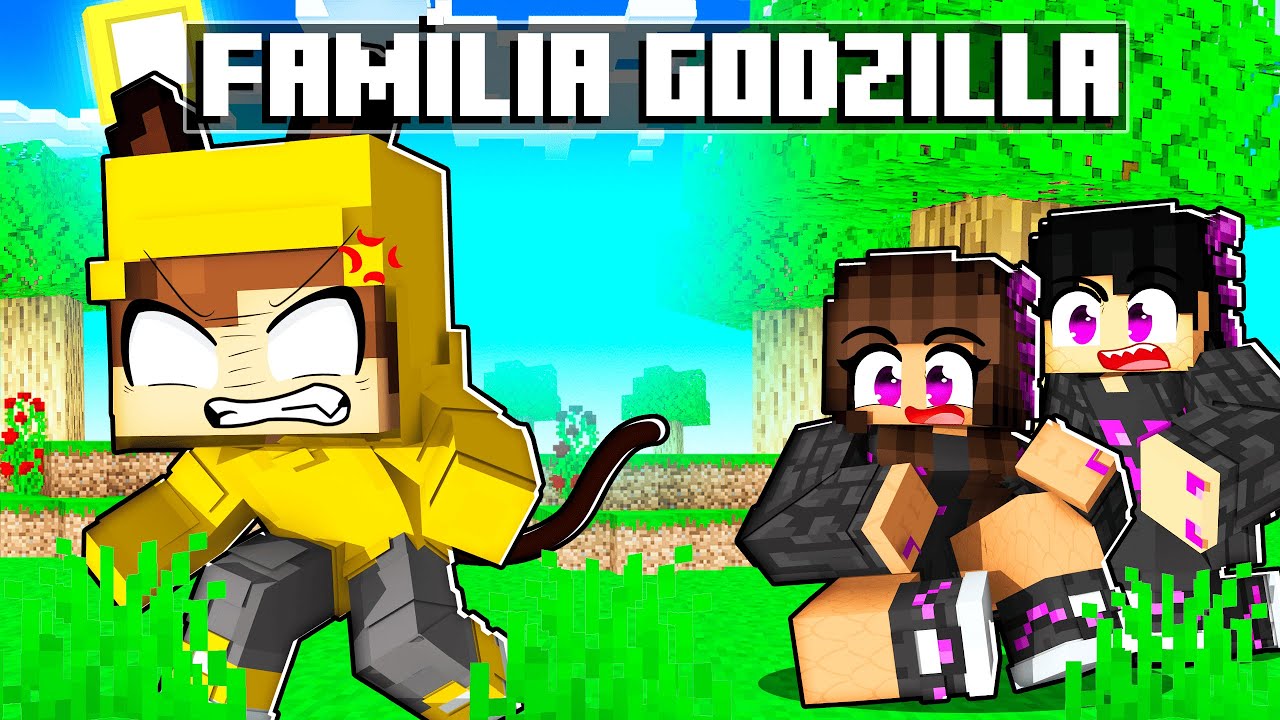 O BEBÊ GATO SALVOU a FAMILIA GODZILLA no Minecraft