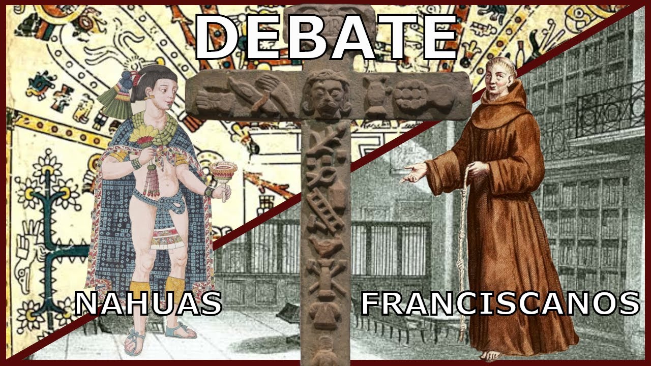 Encuentro entre los doce franciscanos y los sabios mexicas.