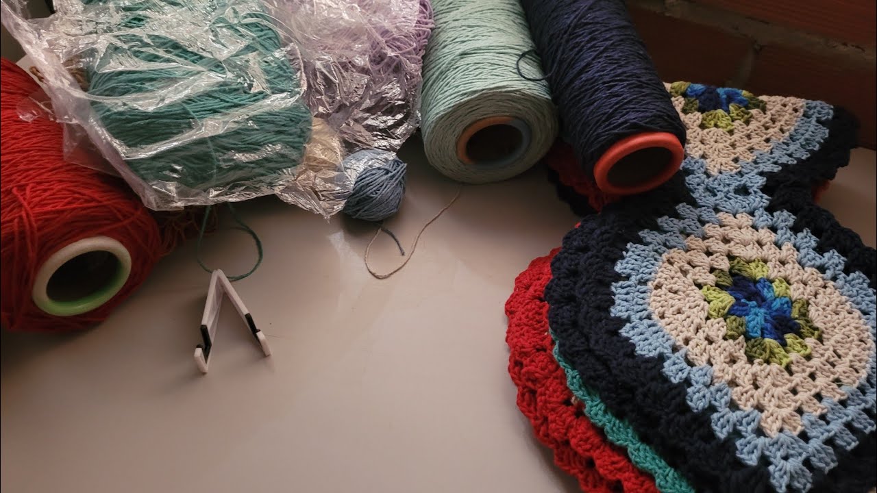 7 COMBINAÇÕES DE CORES | TRILHAS DE MESA EM CROCHÊ COM CONES ABERTOS #começando2026semsobras 