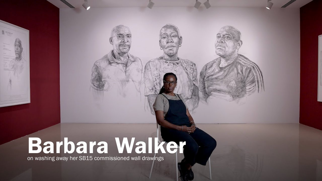 Barbara Walker: On washing away her wall drawings