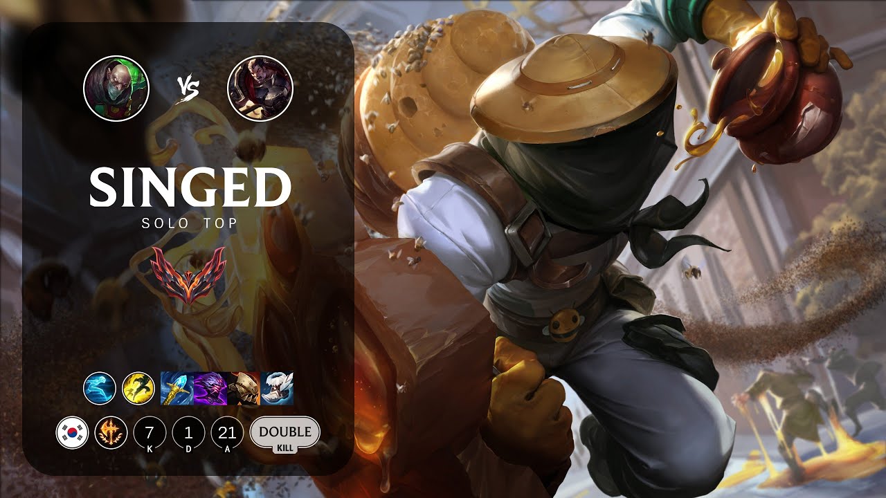 Singed Top vs Darius - KR Grandmaster Patch 13.3