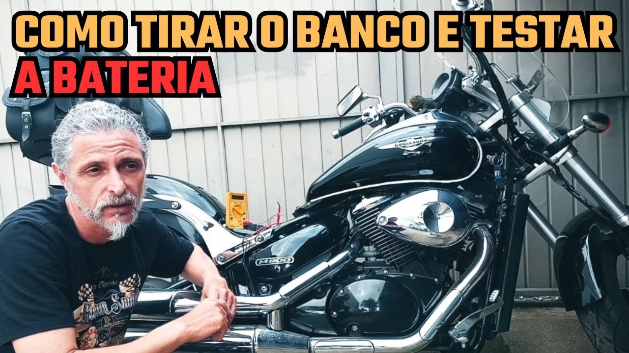 Boulevard M800 Como Tirar o Banco Testar a Bateria e o Regulador de Tensão Não Da Partida