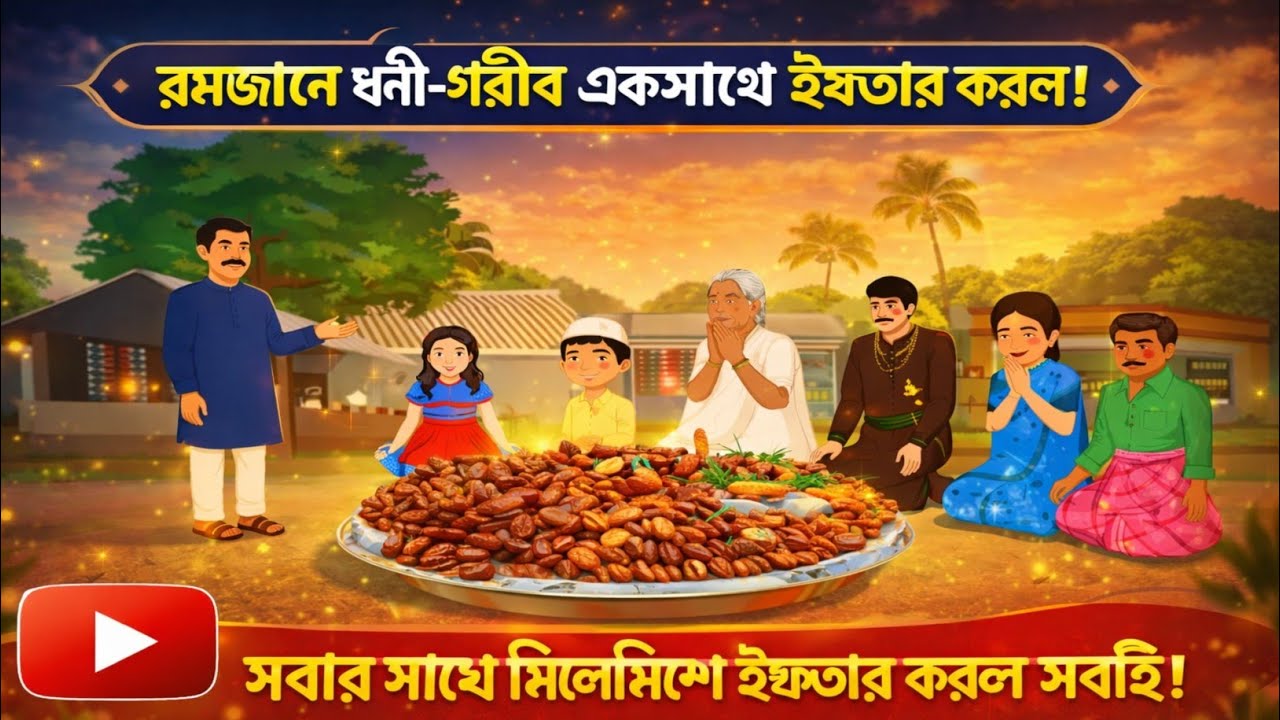ধনী গরীব একসাথে ইফতার 