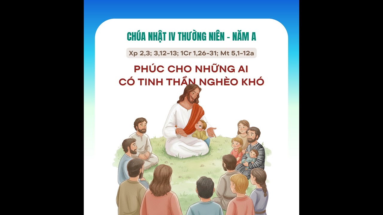 Suy Niệm Lời Chúa - CHÚA NHẬT IV - MÙA THƯỜNG NIÊN - NĂM A. (01/02/2026)