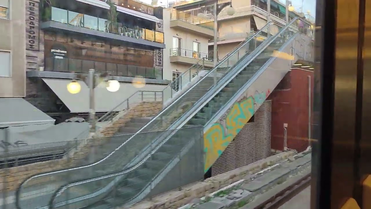 Athens Metro Line 1 From Moschato To Monastiraki
