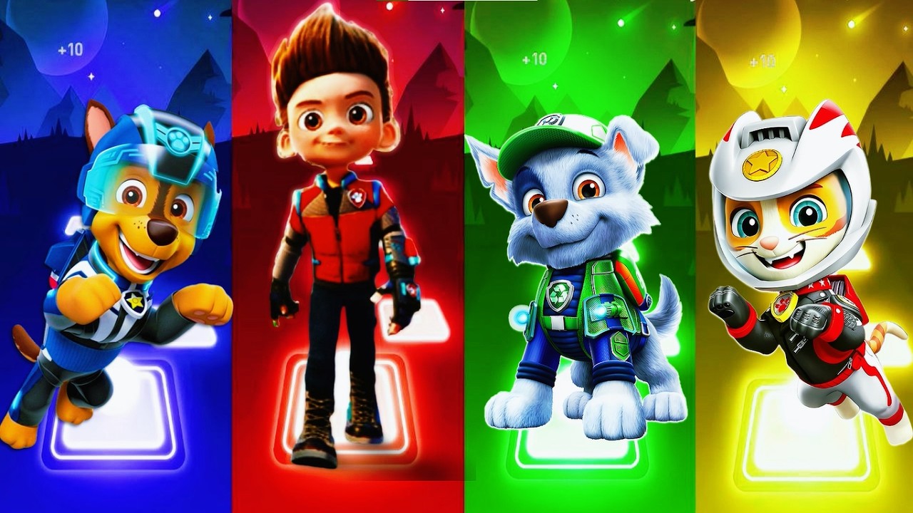 Marshall VS Paw Patrol VS Ryder VS Rubble - Tiles Hop EDM Rush8