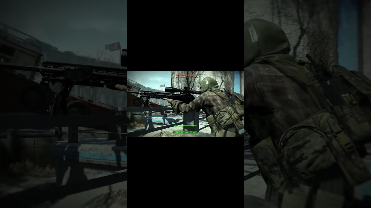 Epic (?) killcam on fallout 4 (modded) 