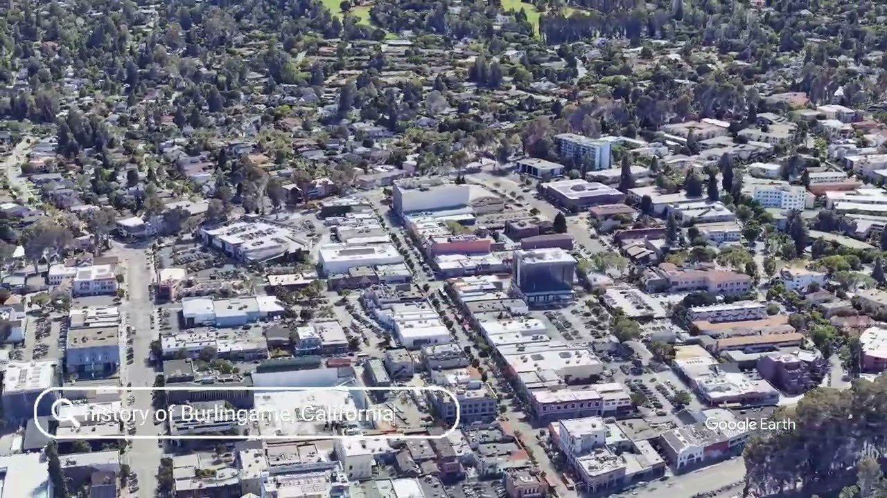 The history of Burlingame, California