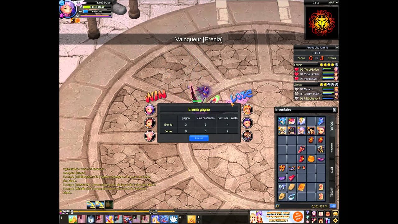Nostale Arène des Talents Sp7E