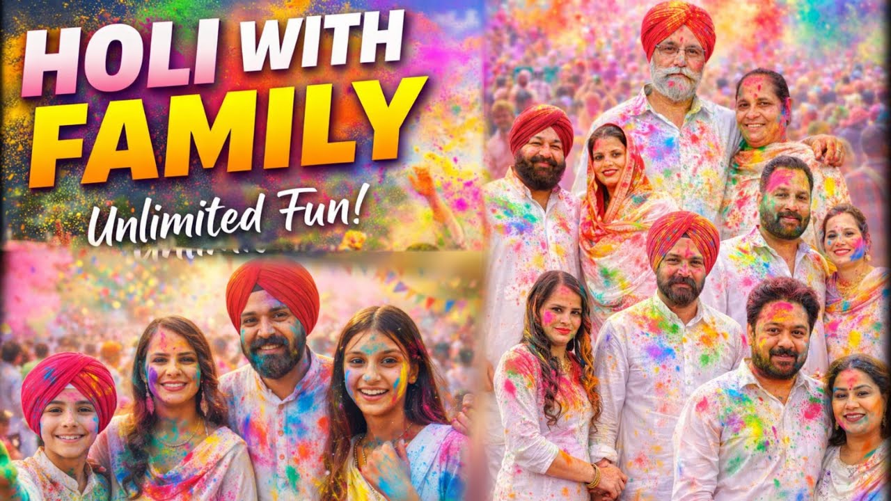 Holi with family unlimited fun,uncut scene,￼ #shellyrajfilms #Holi #Festival #2026 