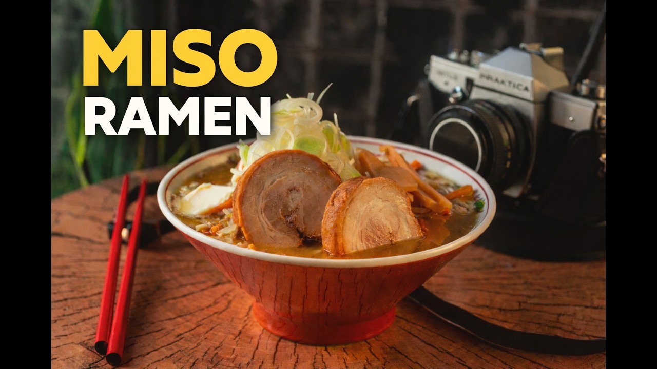 Klasyczny Sapporo Miso Ramen z Hokkaido – przepis krok po kroku