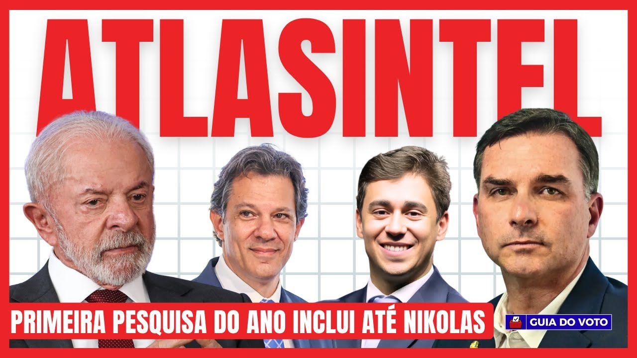 ELEIÇÕES 2026! Primeira Pesquisa ATLASINTEL do ano revela quem lidera a corrida presidencial!