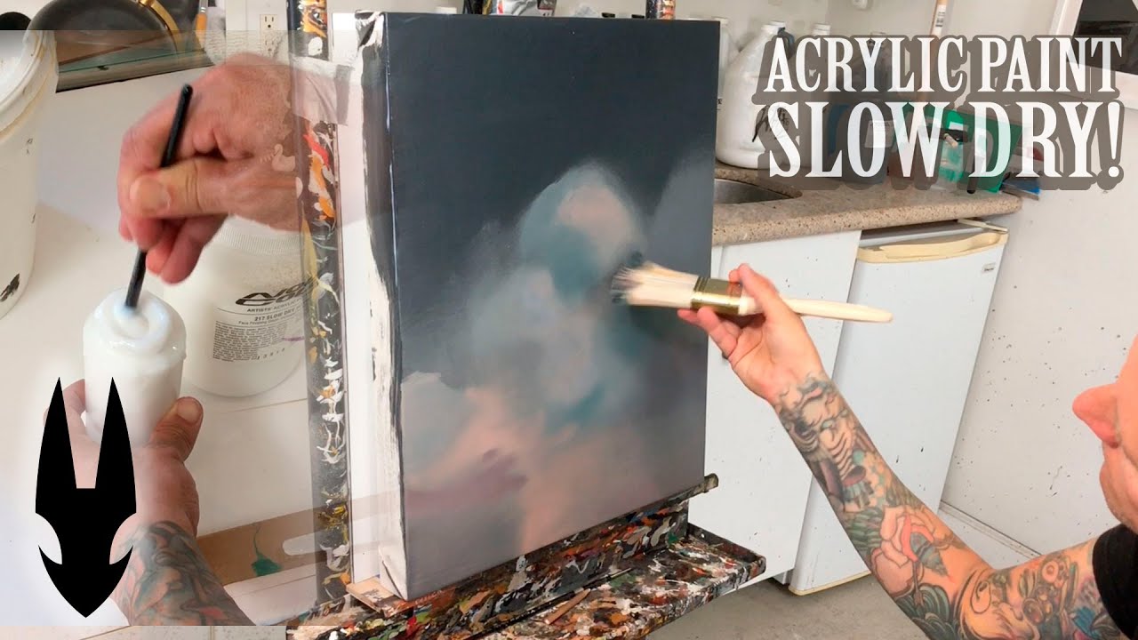 Greg CRAOLA Simkins How To Slow Dry Your Acrylic Paints