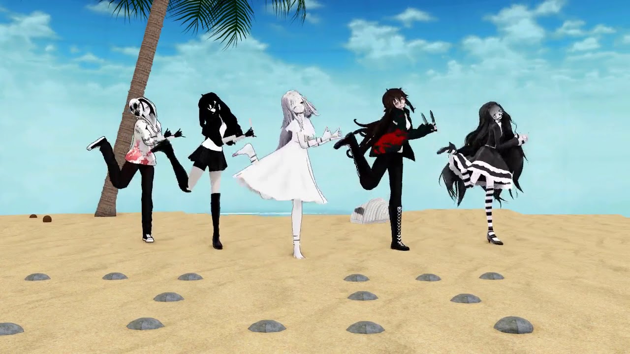 MMD x Creepypasta girls - DEEP BLUE TOWN