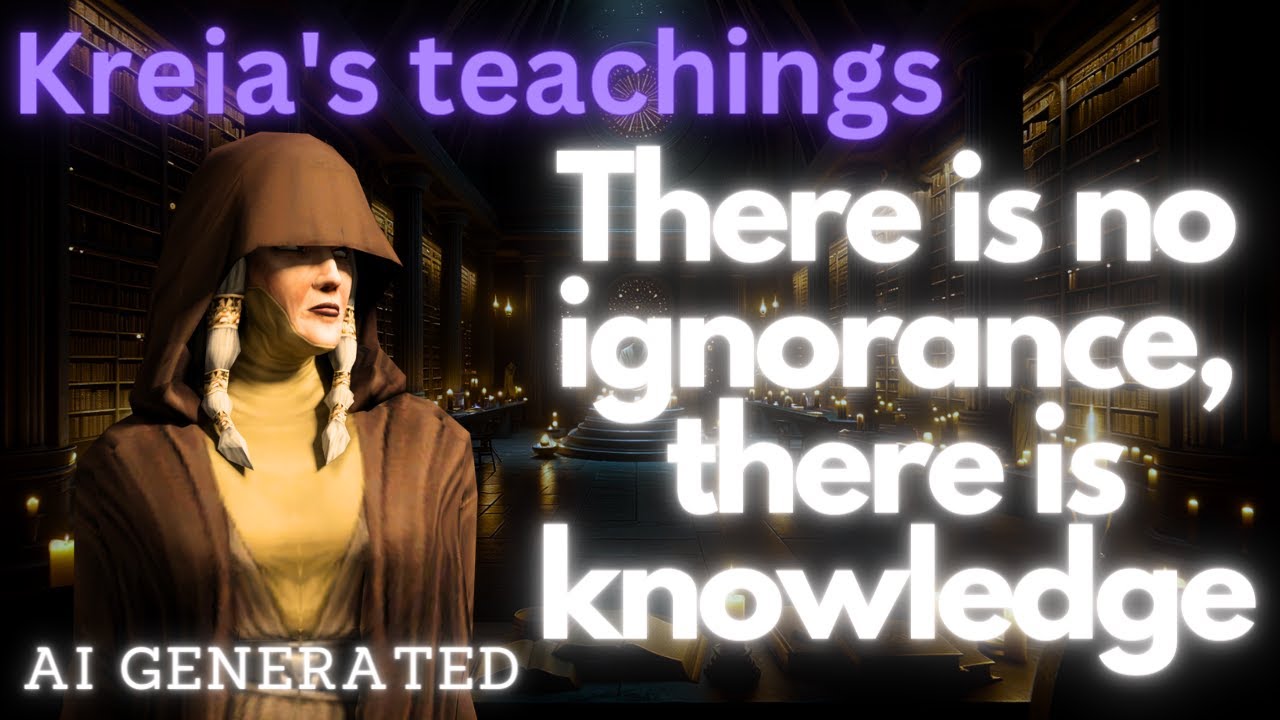 Kreia's Teachings: The Jedi Code II - Knowledge Over Ignorance (AI generated)