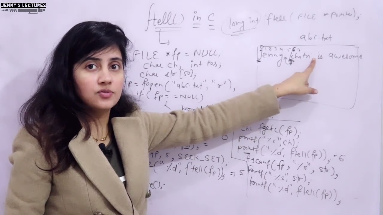 C_128 ftell () function in File Handling | C Programming Language