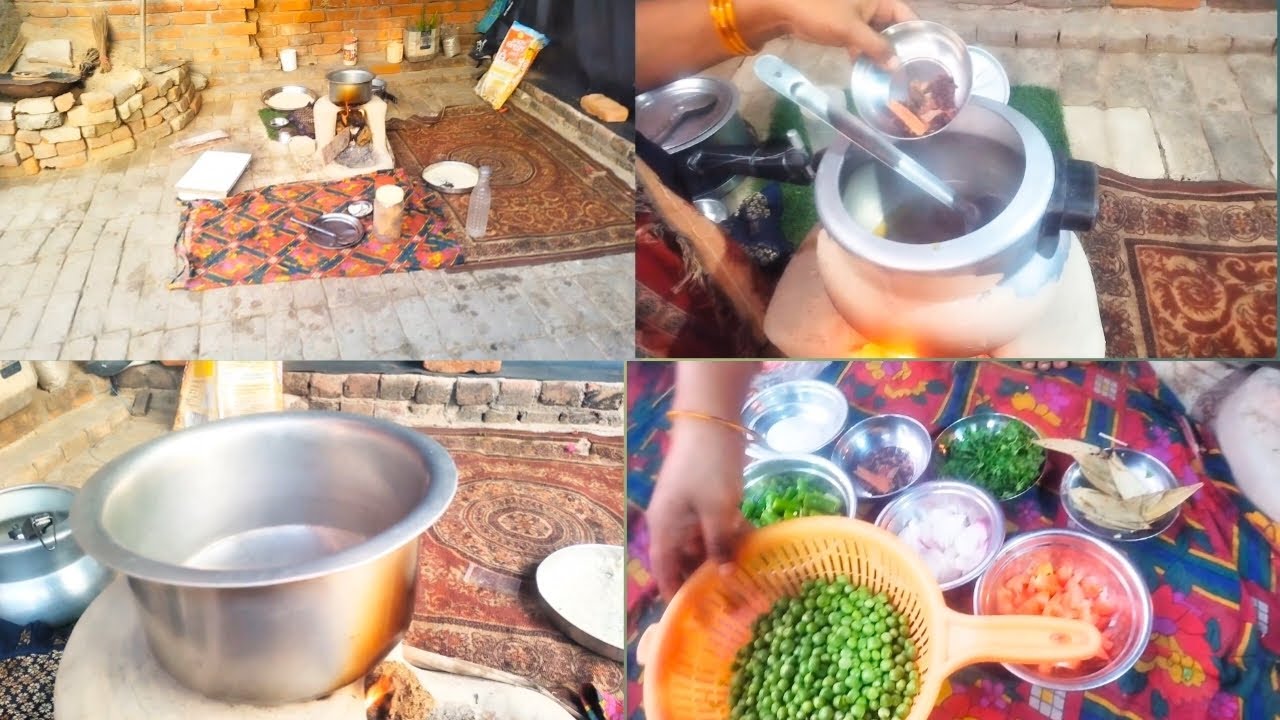 🧕 गुड़ के चावल और White matar pulao गांव के style में || winter special recipe|| Zunaid mom's 
