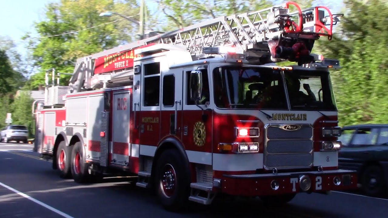 Montclair Fire Department Truck 2 Responding 5-8-19