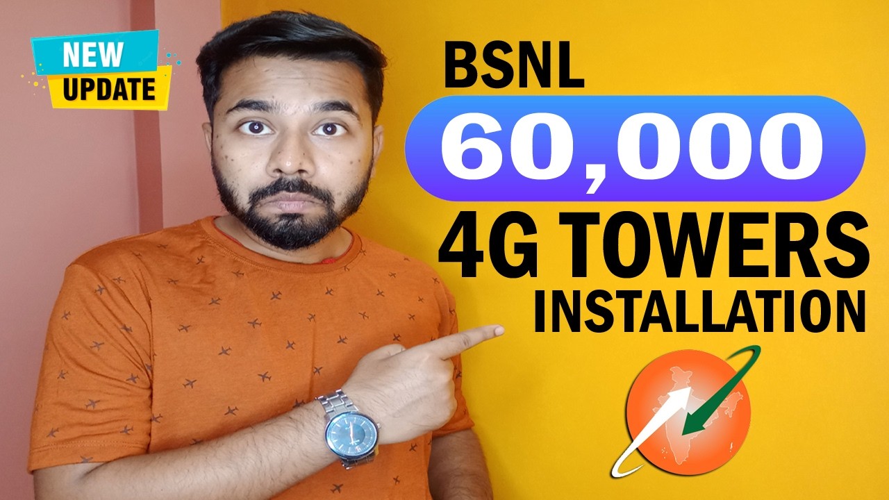 Good News :- Bsnl New 60,000 5G ready 4G Towers Install ... #bsnl