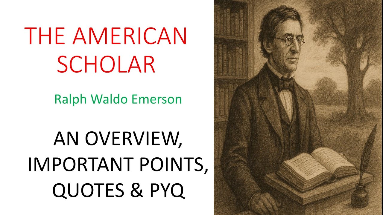 The American Scholar by Emerson #americanlit #americanenglish #pgtrbenglish #ugtrbenglish #tnset2025