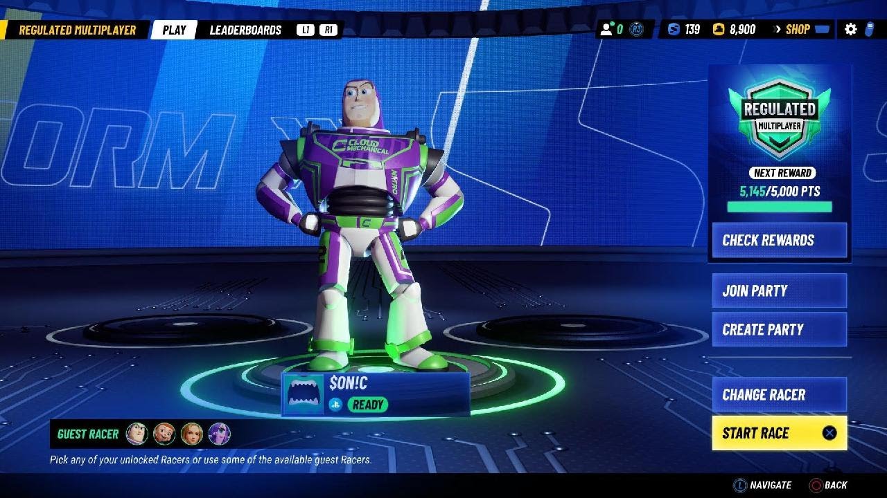 Disney Speedstorm - PS5 - Regulated Multiplayer - Buzz Lightyear