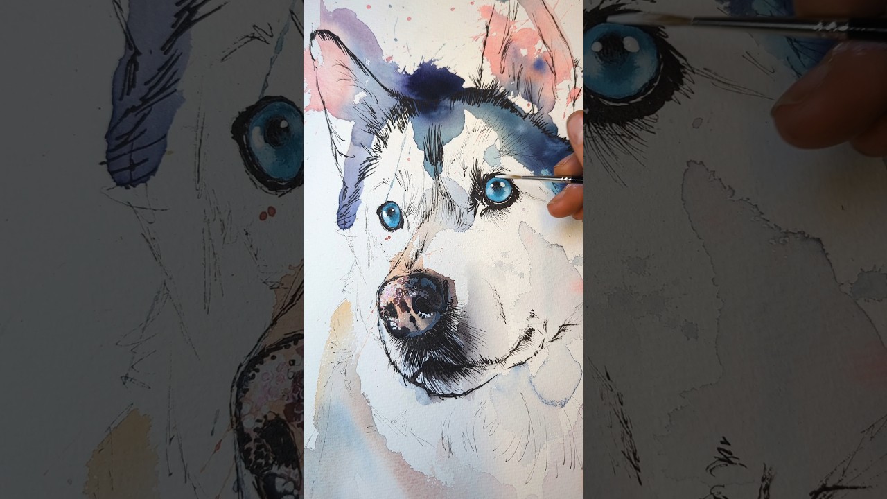 Sasha the husky! Need to paint more #snowdogs #husky #malamute