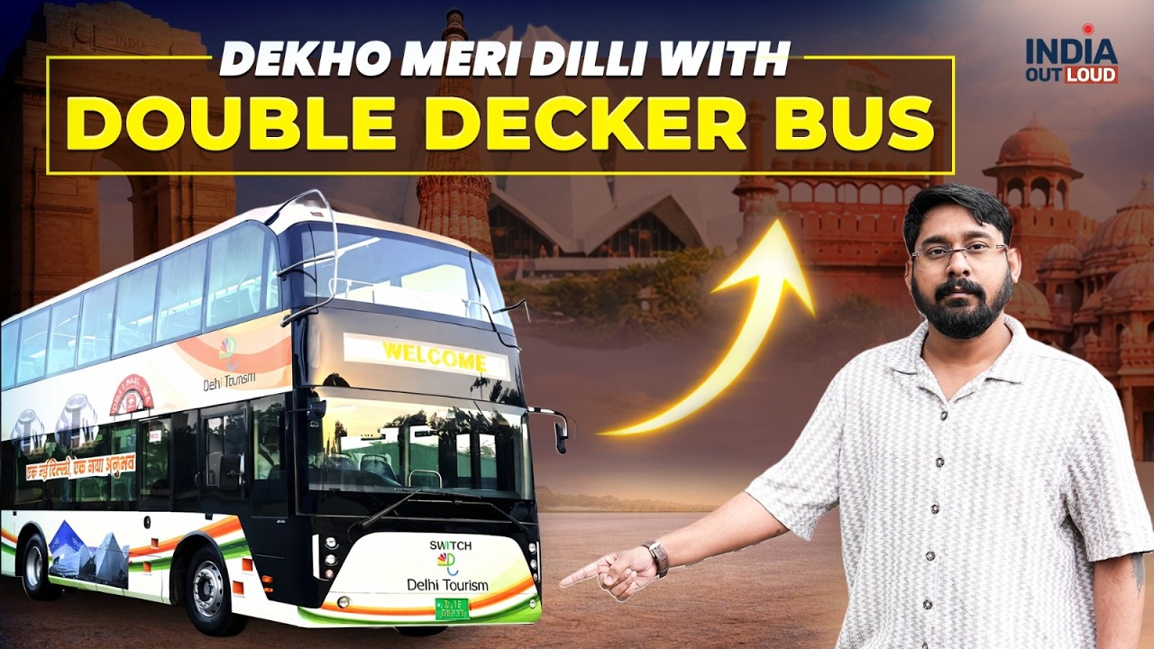 Double Decker Bus In Delhi With Electric & Full Heritage Vibes #indiaoutloud