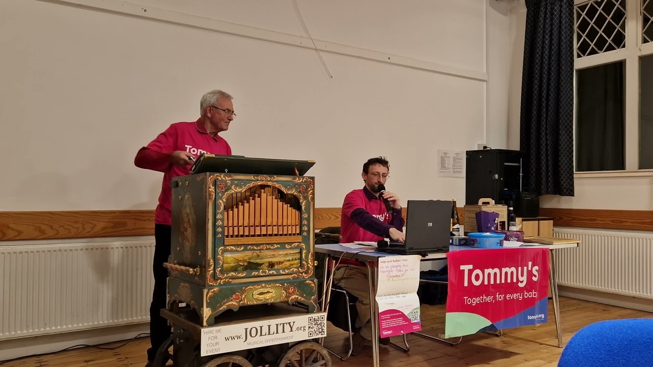 CHARITY QUIZ MUSIC ROUND on Mechanical Street Organ (Fundraising for Tommy's) 30th September 2023