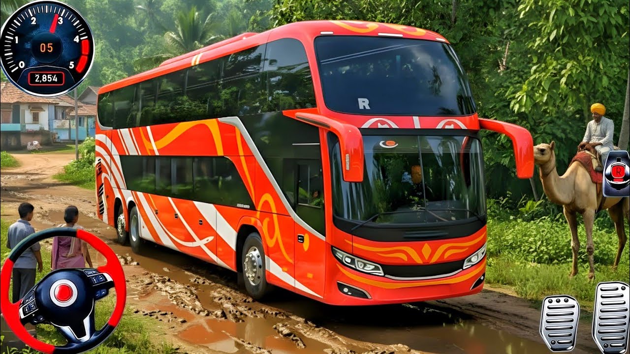Off-Road Bus Simulator Android Gameplay 2026 | Extreme Hill Driving & Realistic Bus Simulation 3D
