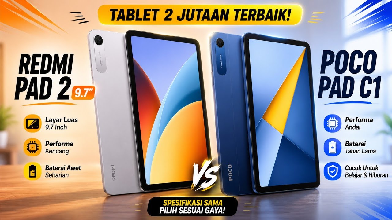 Ternyata REDMI PAD 2 9.7 DAN POCO PAD C1 MEMILIKI KESAMAAN ATAU MEMANG SAMA?!!🤔