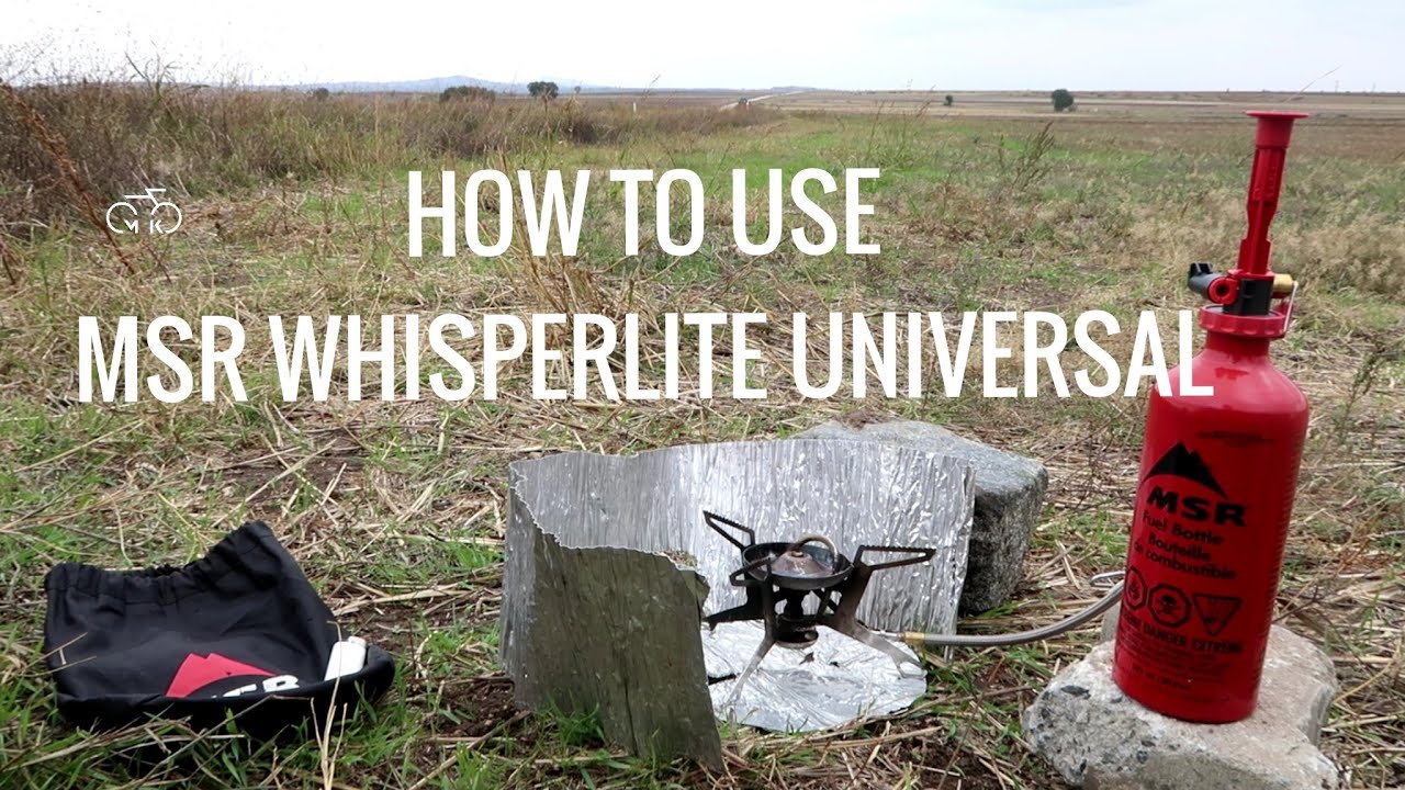 Как пользоваться гибридной горелкой MSR Whisperlite Universal на топливе, просто и пошагово. Лучш...