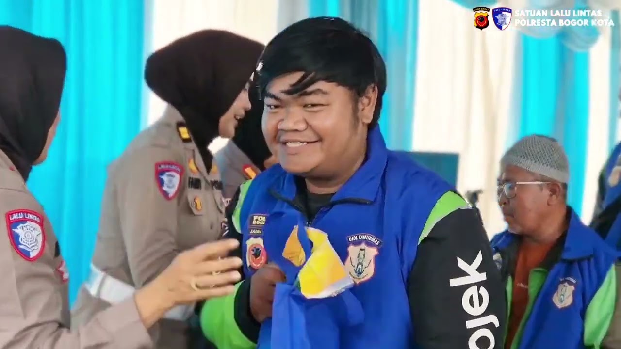 Satlantas Polresta Bogor Kota Ngariung Bareng Ojol