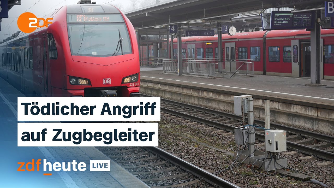 Zugbegleiter nach Angriff bei Ticketkontrolle gestorben - Warum Gewalt zunimmt | ZDFheute live