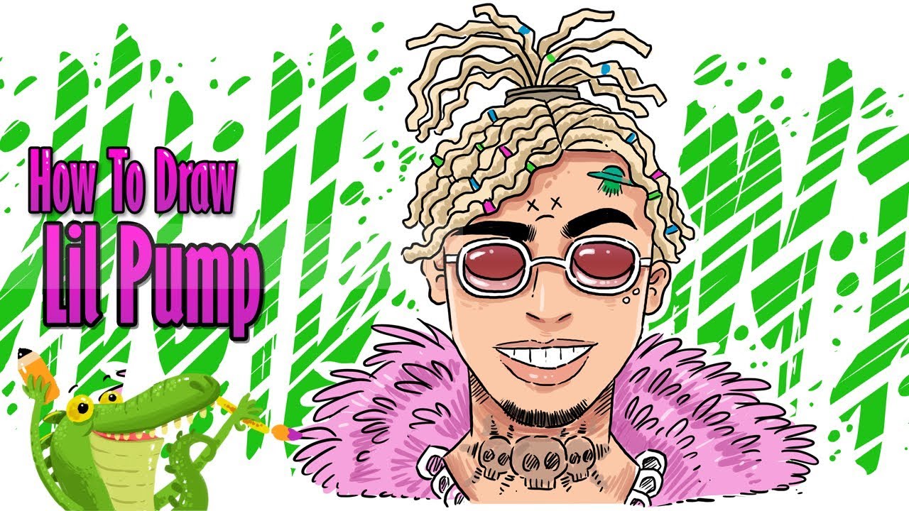 How To Draw Lil pump step by step | Rapper