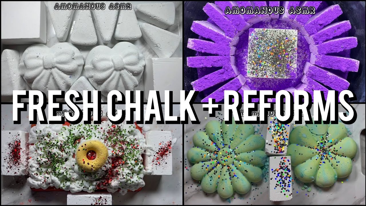 FRESH CHALK + REFORMS gymchalk crushes🎉💝 | @amomanousasmr | sleepaid💤💤