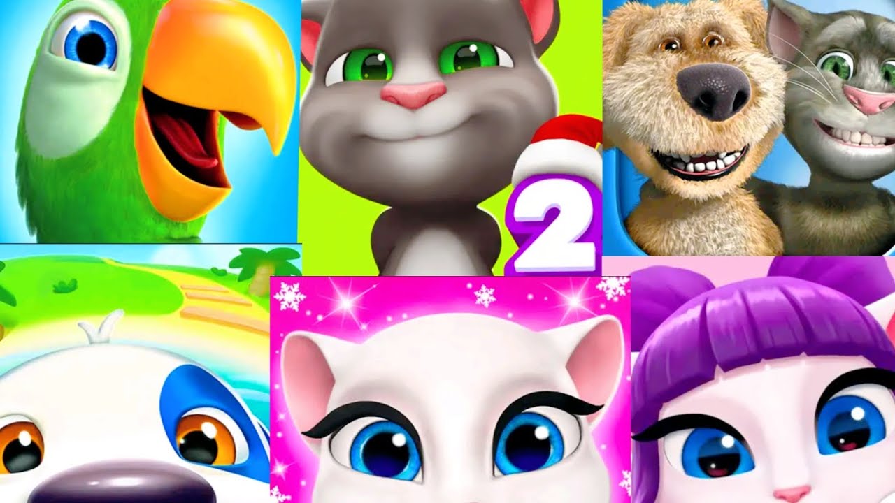 Joguei todos os Talking Tom que eu encontrei
