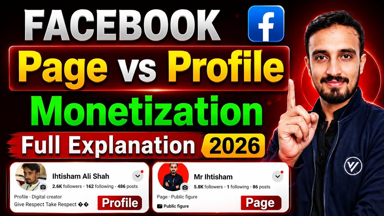 Facebook Profile vs Page Monetization - Konsa Best Hai ? Complete Explanation ✅