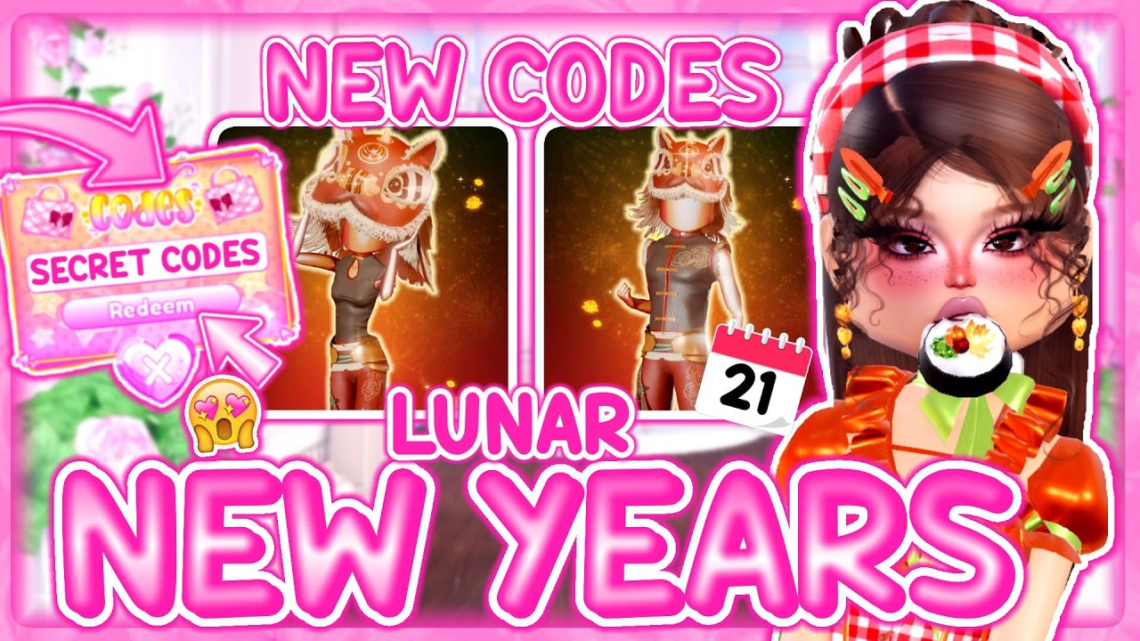 *НОВЫЕ КОДЫ* ​​В ОБНОВЛЕНИИ К НОВОМУ ЛУННОМУ НОВОМУ ГОДУ В ИГРЕ DRESS TO IMPRESS! *УТЕЧКИ, ДАТА В...