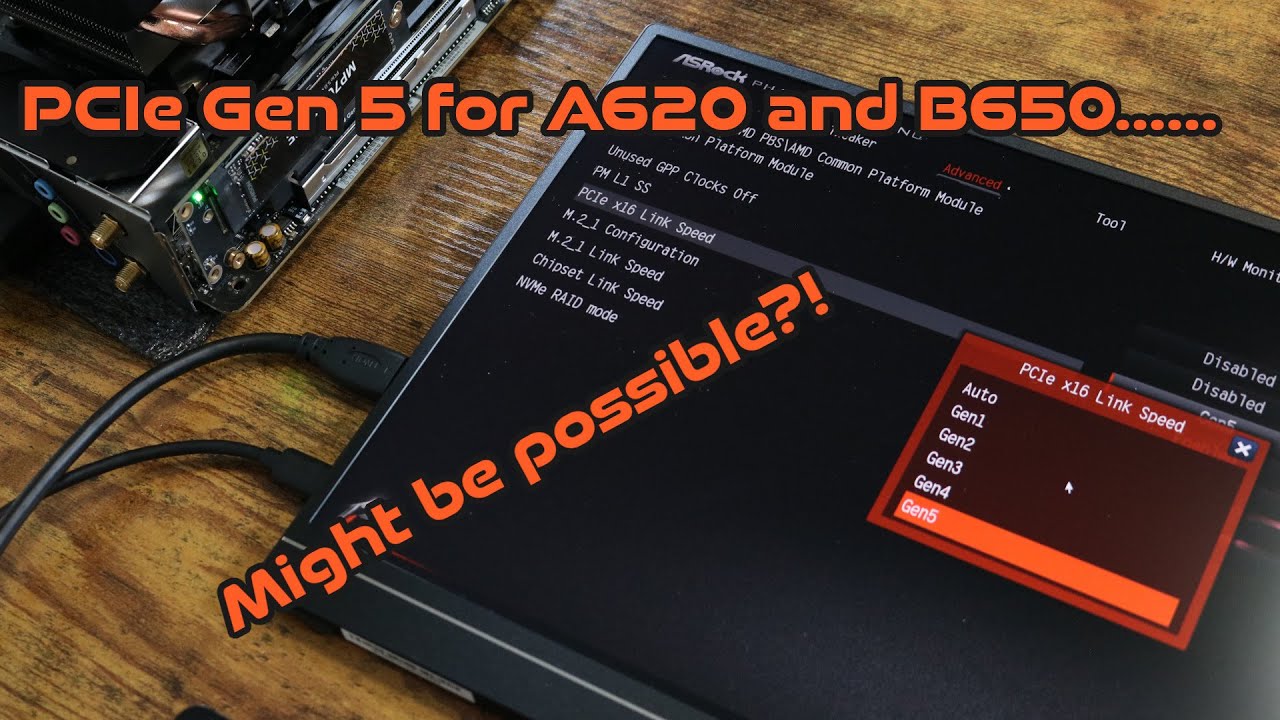 PCIe Gen 5 for AMD's A620 and B650 ... might be possible?!