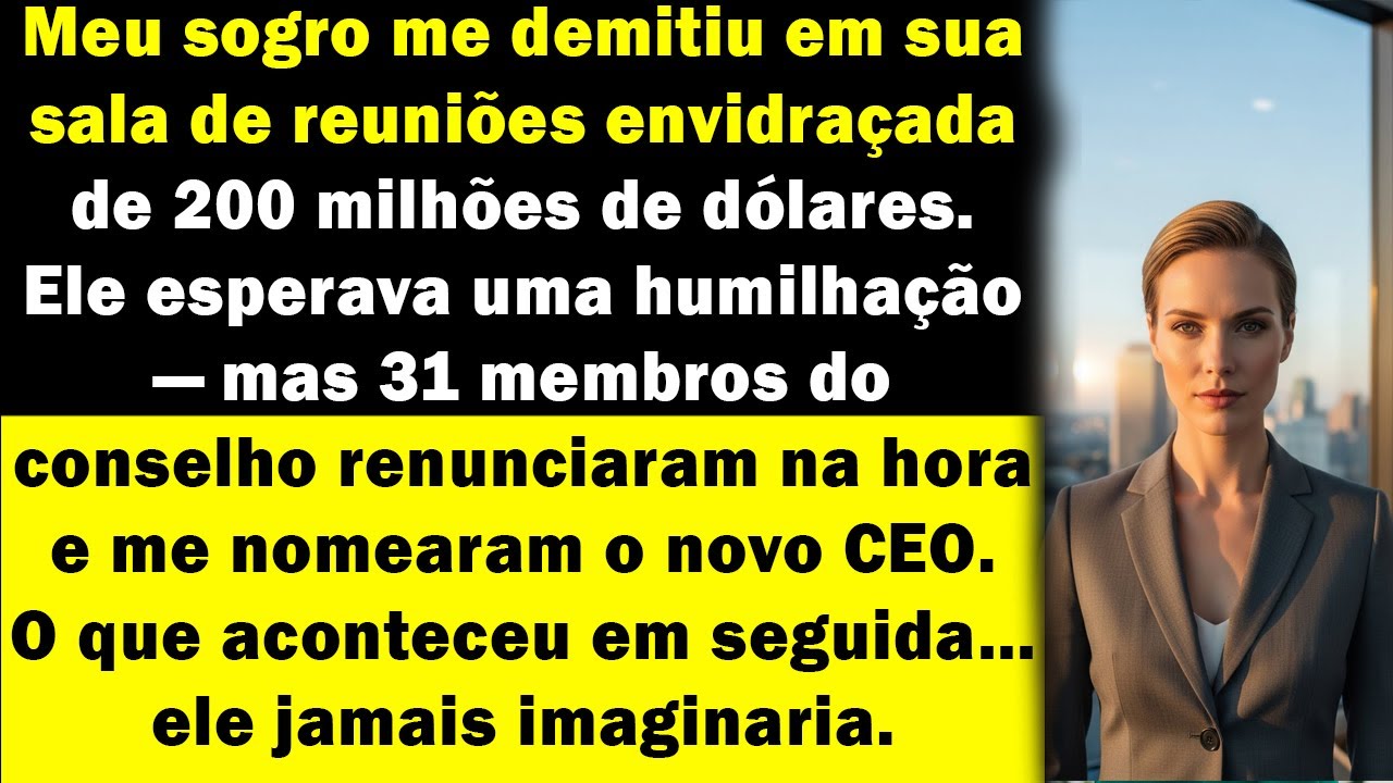 Ele tentou me destruir ao me demitir, mas o conselho se rebelou e me nomeou o novo CEO.