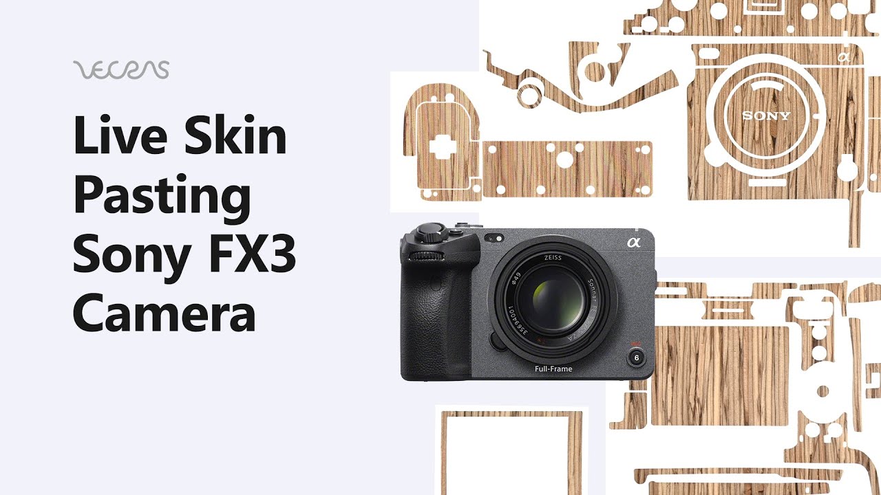 How to Apply Vinyl Skin on Sony FX3 Mirrorless Camera | VecRas